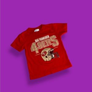 Vintage San Francisco 49ers Logo 7 single stitch tee 2t
